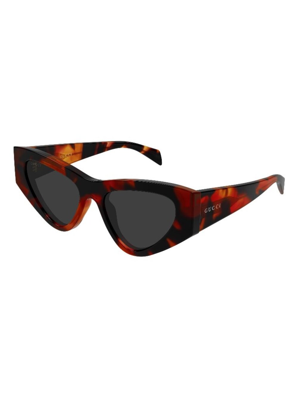 New Gucci Women's Sunglasses Havana Grey Lens Acetate Frame GG2019S 002 53